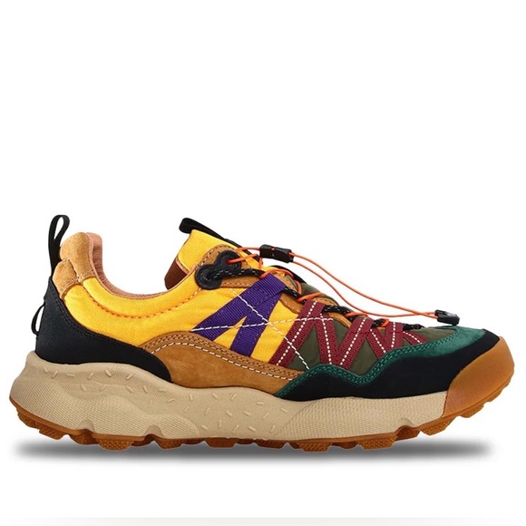 Flower Mountain Shoes - NWT Flower Mountain Iwano 2 Sneakers in Black-Cognac